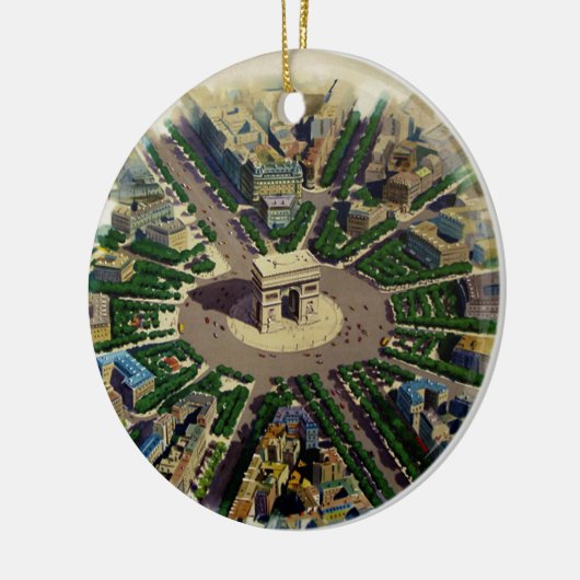  Arc de Triomphe Parijs Keramisch Ornament (Links)