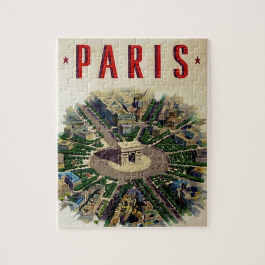  Arc de Triomphe Parijs Legpuzzel (Verticaal)