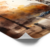 Arc De Triomphe Paris France Art Imprimer Poster (Coin)