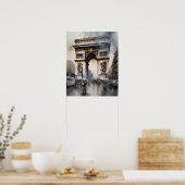 Arc De Triomphe Paris France Art Imprimer Poster (Cuisine)