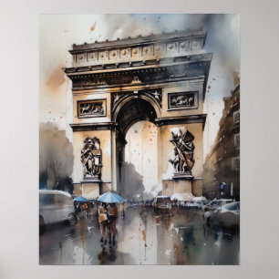 Arc De Triomphe Paris France Art Imprimer Poster