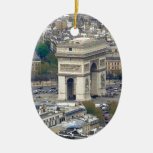 Arc de Triomphe Paris Frankrijk Keramisch Ornament