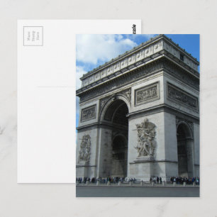 Arc de Triomphe Paris Frankrijk Monument Architect Briefkaart
