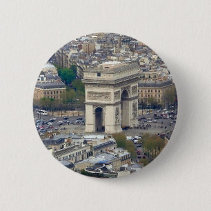 Arc de Triomphe Paris Frankrijk Ronde Button 5,7 Cm