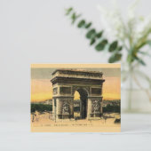 Arc De Triomphe Post Card Briefkaart (Staand voorkant)