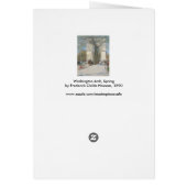 Arc de Washington, Printemps de Frederick Childe H (Dos)