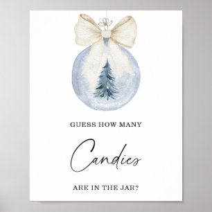 Arc d'hiver Devinez combien de bonbons Poster
