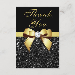 Arc d'or de paillettes de noir de Merci