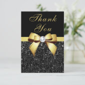 Arc d'or de paillettes de noir de Merci (Debout devant)