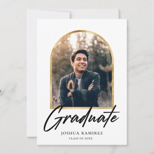 Arc d'or Faire-part de graduation (Devant)