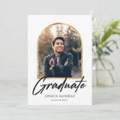 Arc d'or Faire-part de graduation (Debout devant)