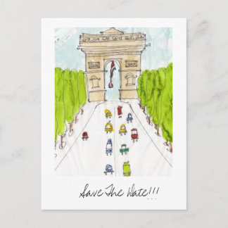 Arc d'Triomphe, Bewaar de datum!! Aankondigingskaart