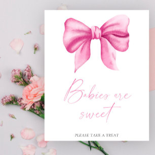 Arc en aquarelle rose - bébés sont doux affiche