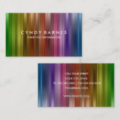 Arc en arc-en-ciel Carte de visite (Devant / Derrière)
