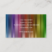 Arc en arc-en-ciel Carte de visite (Dos)