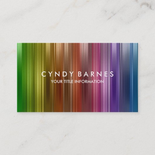 Arc en arc-en-ciel Carte de visite (Devant)