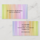 Arc en arc-en-ciel Carte de visite (Devant / Derrière)