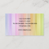 Arc en arc-en-ciel Carte de visite (Dos)