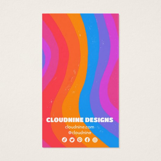 Arc en arc-en-ciel Earrage collier bijoux carte d' (Dos)