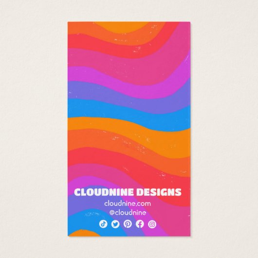 Arc en arc-en-ciel Earrage collier bijoux carte d' (Dos)