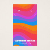 Arc en arc-en-ciel Earrage collier bijoux carte d' (Devant)