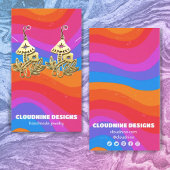 Arc en arc-en-ciel Earrage collier bijoux carte d'