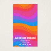 Arc en arc-en-ciel Earrage collier bijoux carte d' (Dos)