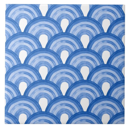 Arc en arc-en-ciel en aquarelle - Carreaux en céra (Devant)