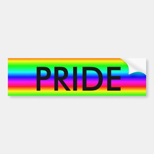 Arc en arc-en-ciel "Gay or LGBT FIDE" autocollant (Devant)