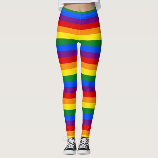 Arc en arc-en-ciel Gay pride Design Leggings (Devant)