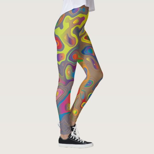 Arc en arc-en-ciel l'eau goutte leggings (Droite)