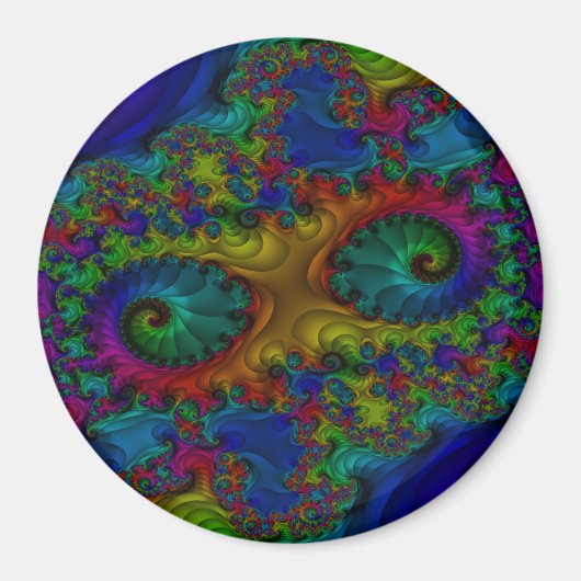 Arc en arc-en-ciel - Magnet circulaire (Devant)