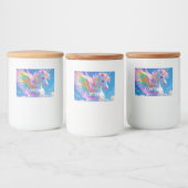 Arc en arc-en-ciel PrancingEnsemble de Étiquettes (Bouteilles)