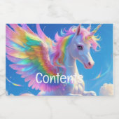 Arc en arc-en-ciel PrancingEnsemble de Étiquettes (Étiquettes simples)