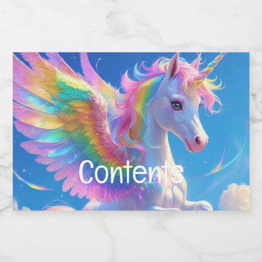 Arc en arc-en-ciel PrancingEnsemble de Étiquettes  (Étiquettes simples)