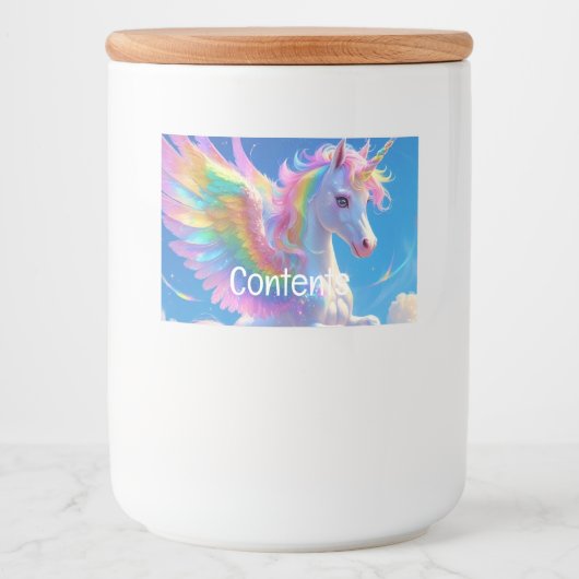 Arc en arc-en-ciel PrancingEnsemble de Étiquettes (Devant)