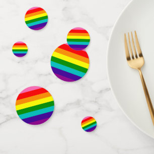 Arc en arc LGBT drapeau gay Table Confetti