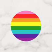Arc en arc LGBT drapeau gay Table Confetti (Petit recto)