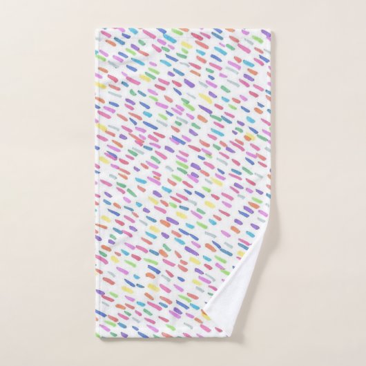 Arc-en-ciel  (Serviette à main)