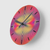 Arc-en-ciel Acrylique Horloge murale (Angle)