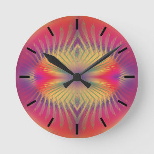 Arc-en-ciel Acrylique Horloge murale