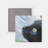 Arc-en-ciel - Aimant de chat Angel ailé (Recto/Verso)