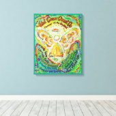 Arc-en-ciel Ange Cancer ne peut pas poème Toile Im (Insitu (Plancher de Bois))