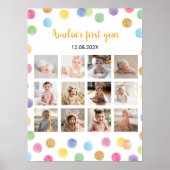 Arc-en-ciel Anniversaire Photo Poster de l'étape (Devant)