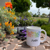 Arc-en-ciel Aquarius Star Sign Mug personnalisée