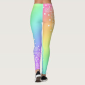 Arc-en-ciel avec cercles Leggings (Dos)