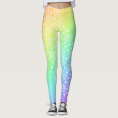 Arc-en-ciel avec cercles Leggings (Devant)