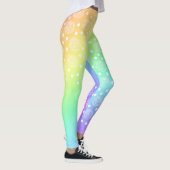 Arc-en-ciel avec cercles Leggings (Droite)