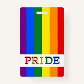 Arc-en-ciel Badge & LGBT, Fierté (Dos)