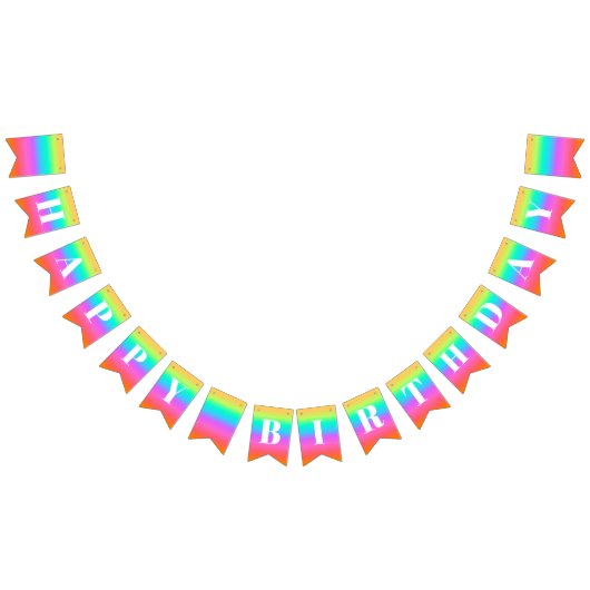 Arc-en-ciel Bannière du drapeau de l'anniversaire (Tout)